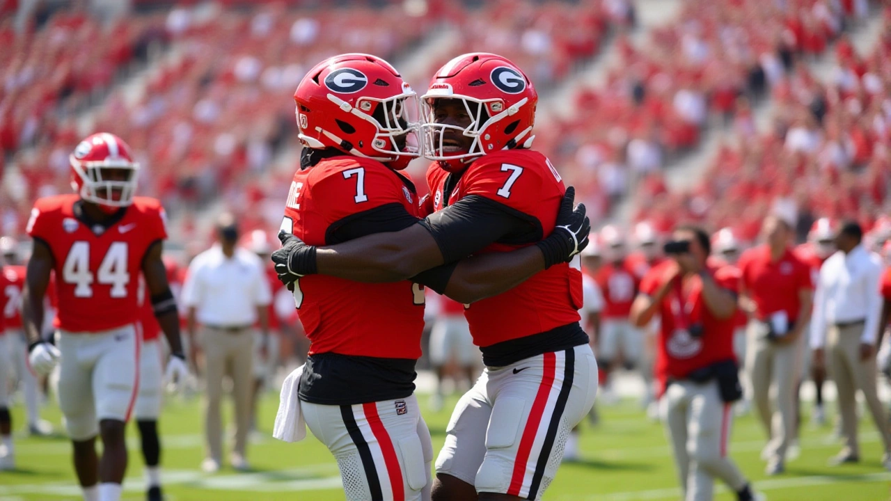 Georgia's Ellis Robinson IV Strikes Again as Bulldogs Crush Charlotte 35-3